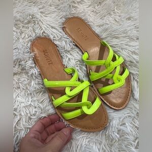 SCHUTZ  Lyta Patent Strappy Slide Sandals - Size 7 - NWOT